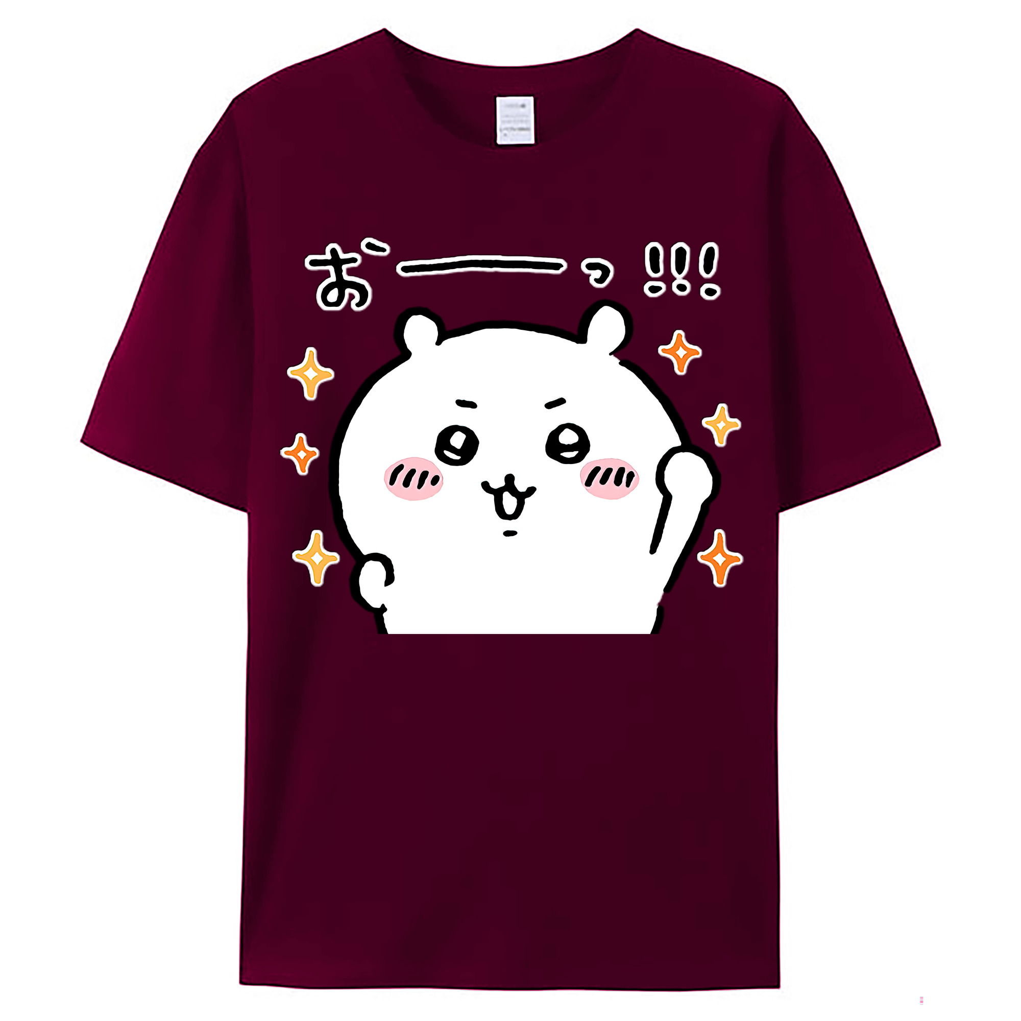（画像用） ちいかわ ちいかわ Chii-kawa chiikawa レディースカジュアルプリントTシャツ（綿100％）